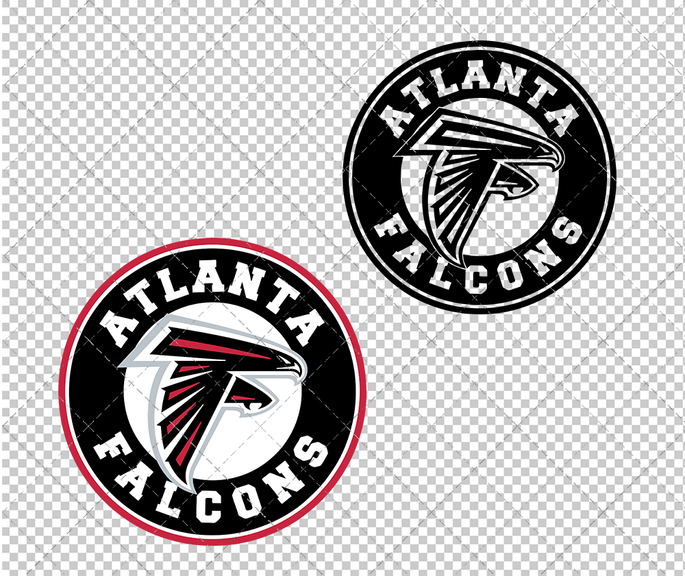 Atlanta Falcons Circle 2003 003, Svg, Dxf, Eps, Png - SvgShopArt