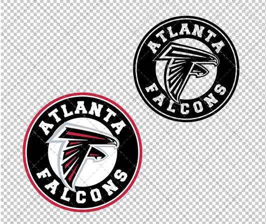 Atlanta Falcons Circle 2003 003, Svg, Dxf, Eps, Png - SvgShopArt