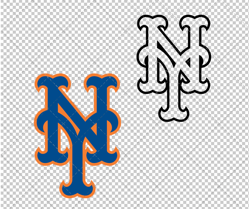 New York Mets Alternate 1997, Svg, Dxf, Eps, Png - SvgShopArt