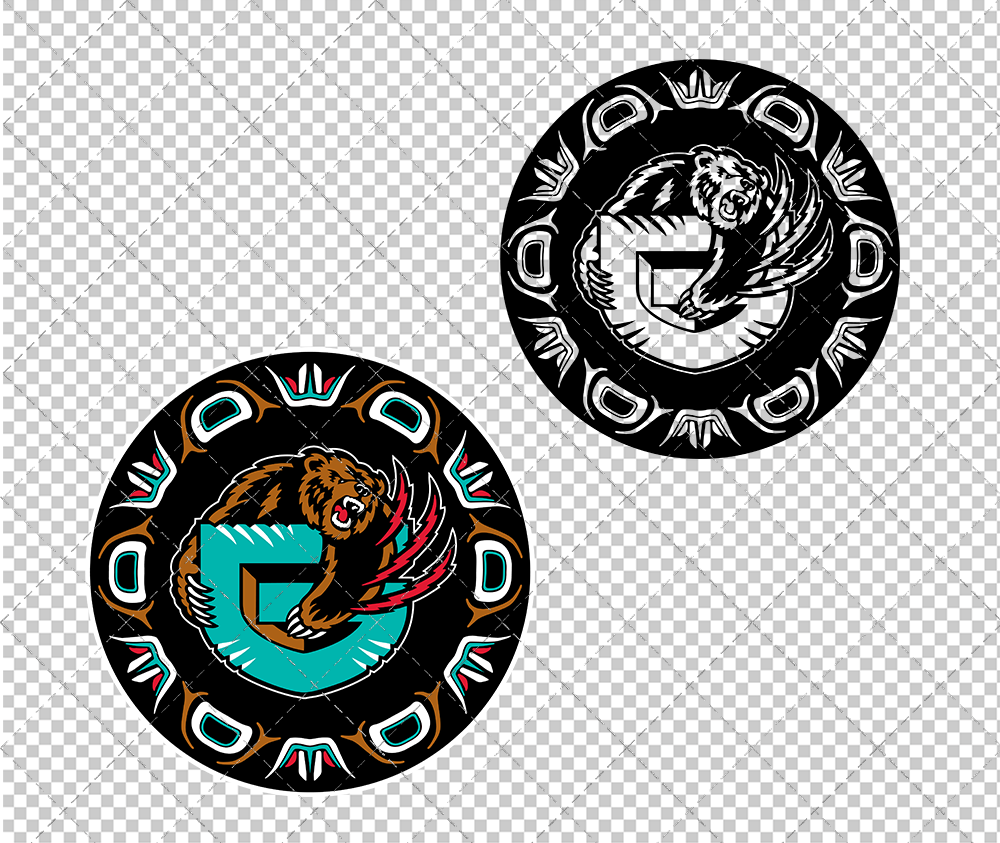 Memphis Grizzlies Circle 2001, Svg, Dxf, Eps, Png - SvgShopArt