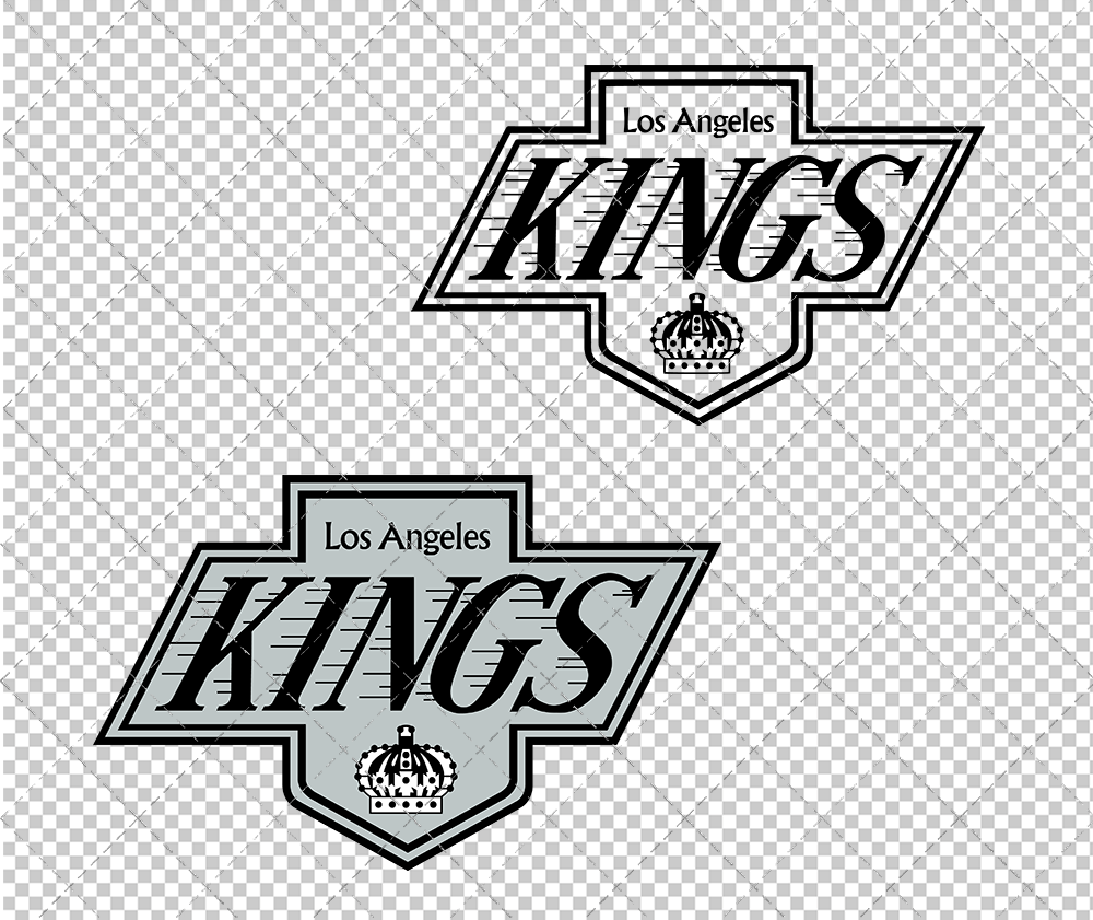 Los Angeles Kings Secondary 1988, Svg, Dxf, Eps, Png - SvgShopArt