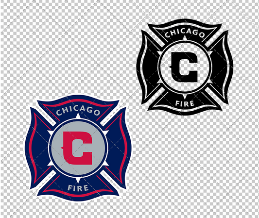 Chicago Fire 1998, Svg, Dxf, Eps, Png - SvgShopArt