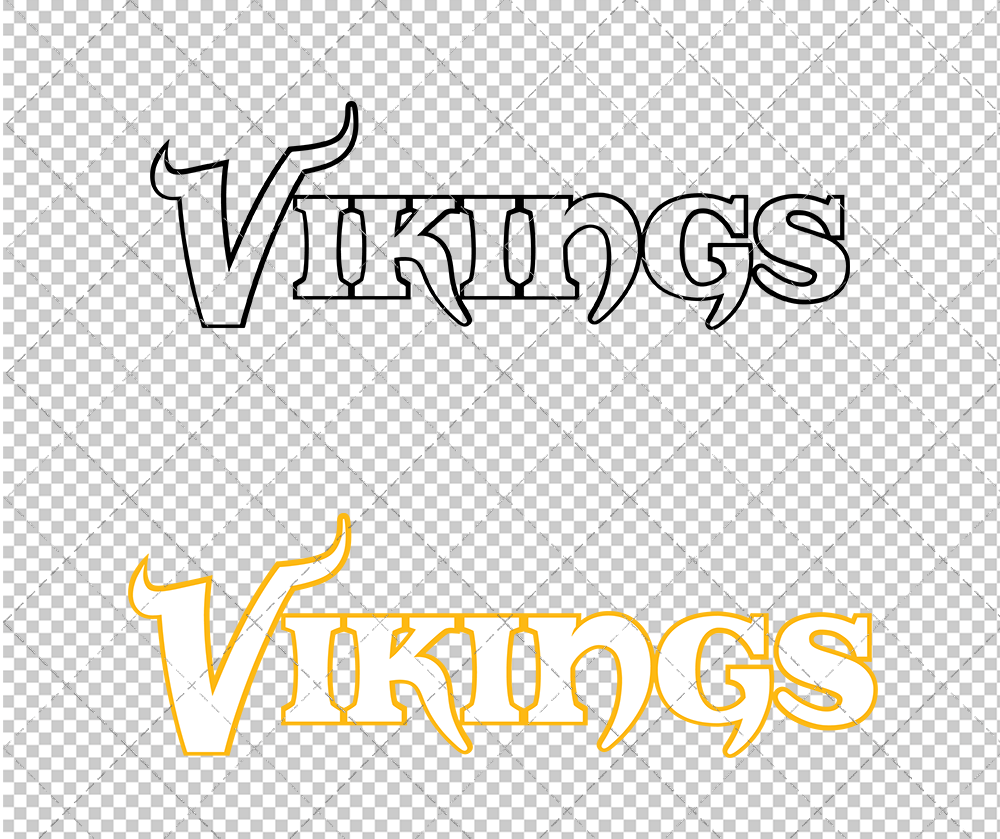 Minnesota Vikings Wordmark 2004 005, Svg, Dxf, Eps, Png - SvgShopArt