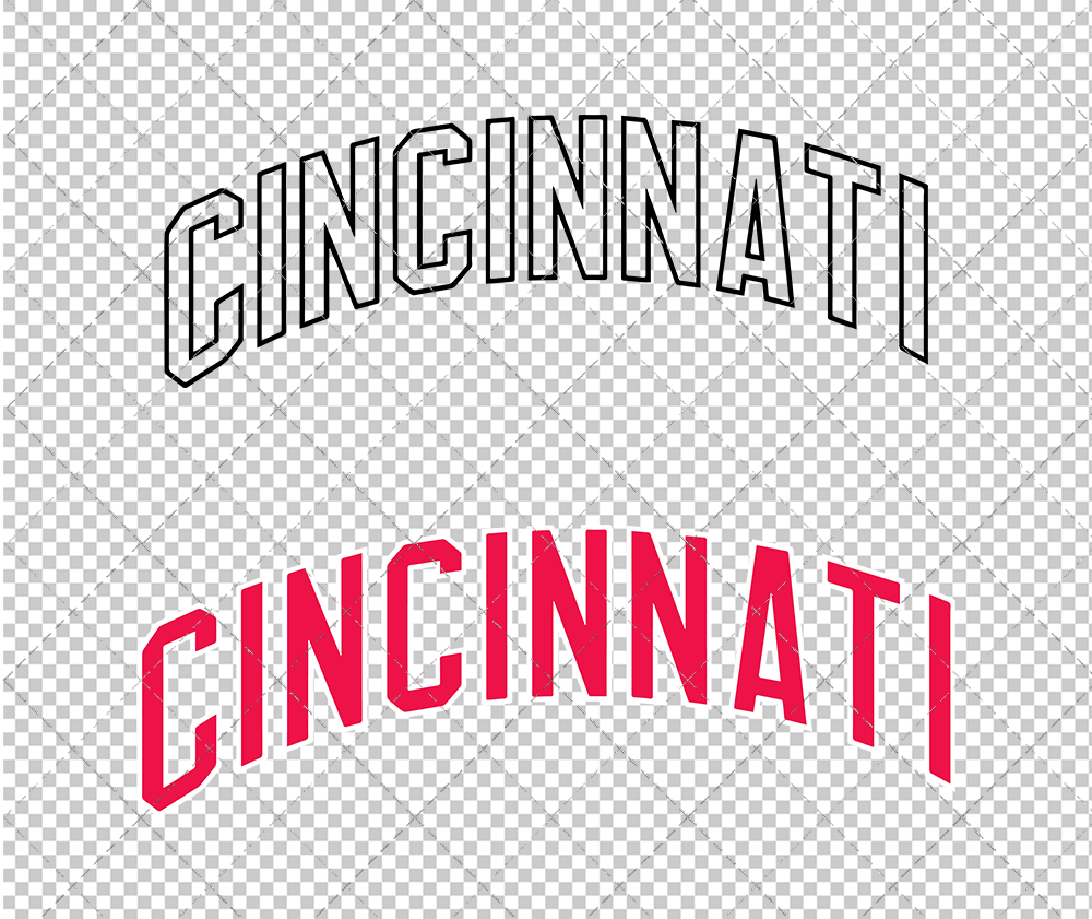 Cincinnati Reds Jersey 1968, Svg, Dxf, Eps, Png - SvgShopArt