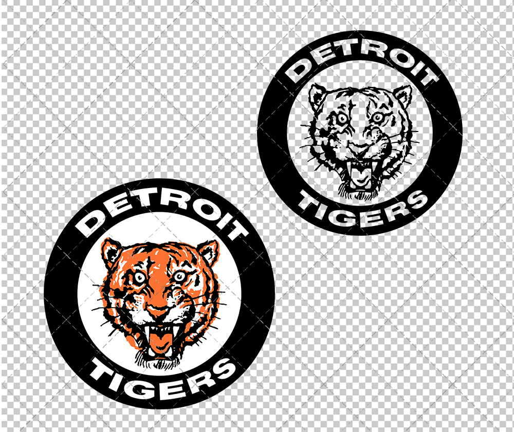 Detroit Tigers 1961, Svg, Dxf, Eps, Png - SvgShopArt