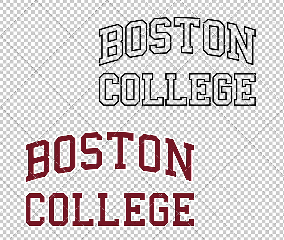 Boston College Eagles Wordmark 2016 006, Svg, Dxf, Eps, Png - SvgShopArt