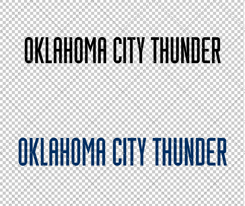 Oklahoma City Thunder Wordmark 2008 003, Svg, Dxf, Eps, Png - SvgShopArt