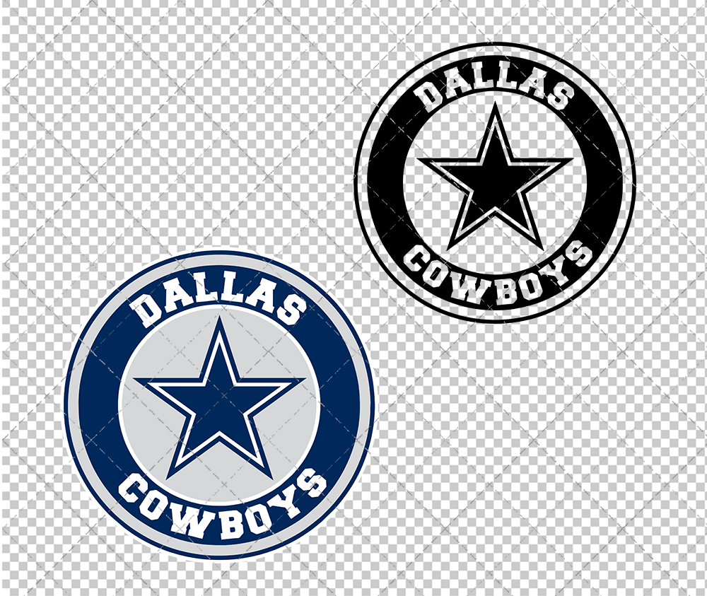 Dallas Cowboys Circle 1971 002, Svg, Dxf, Eps, Png - SvgShopArt