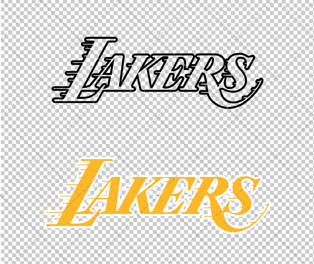 Los Angeles Lakers Concept 1999 002, Svg, Dxf, Eps, Png - SvgShopArt