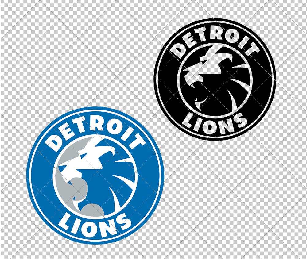 Detroit Lions Circle 2017 003, Svg, Dxf, Eps, Png - SvgShopArt