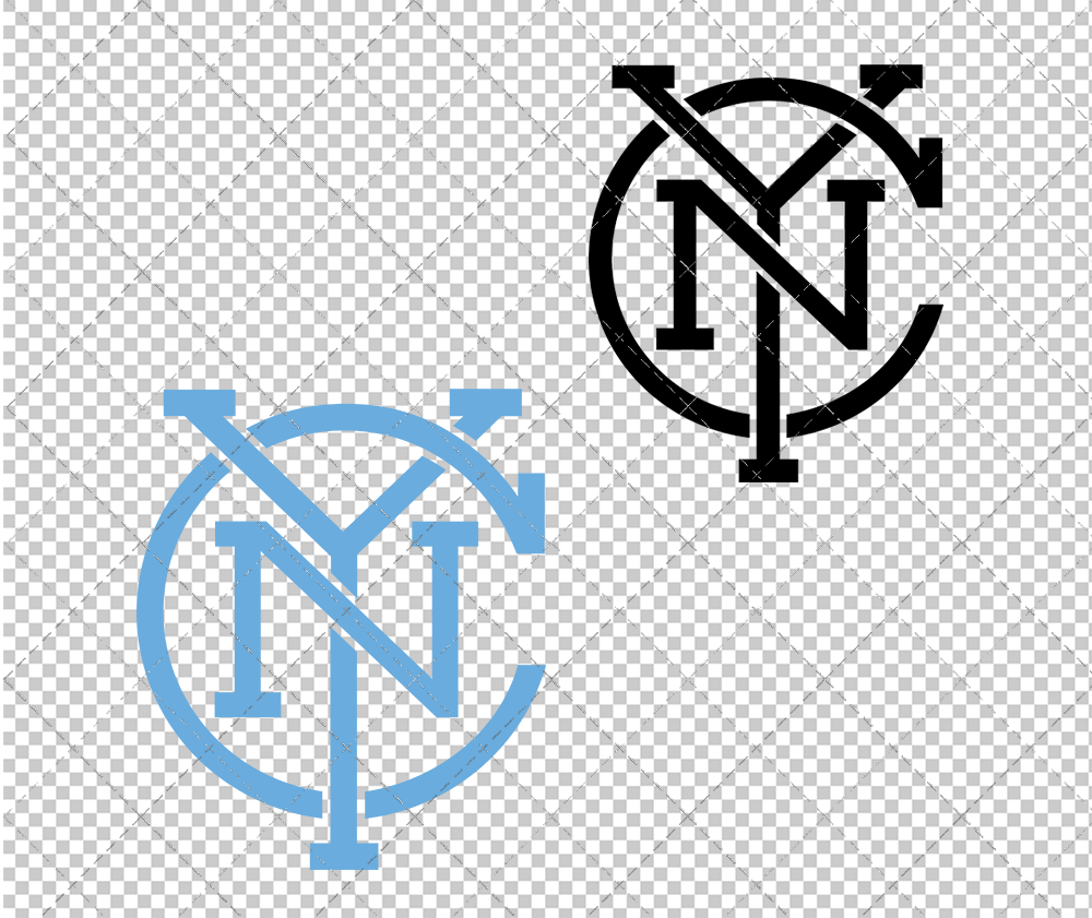 New York City FC Alternate 2015 002, Svg, Dxf, Eps, Png - SvgShopArt