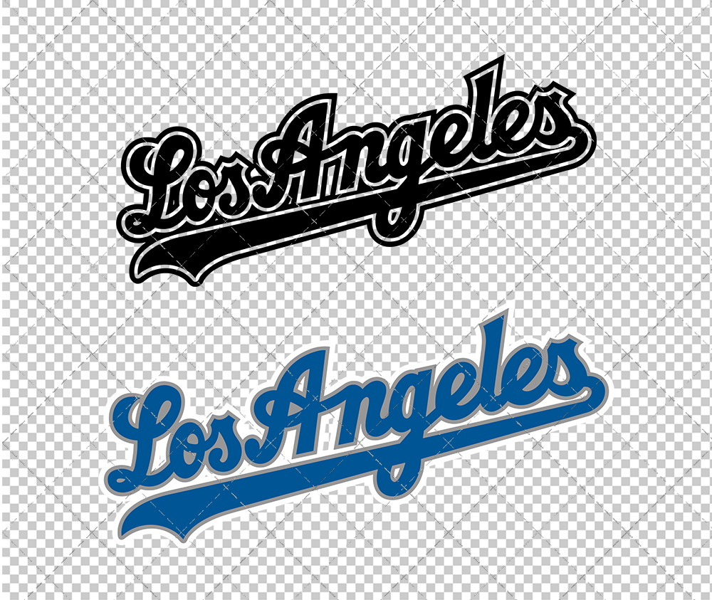 Los Angeles Dodgers Jersey 2002, Svg, Dxf, Eps, Png - SvgShopArt