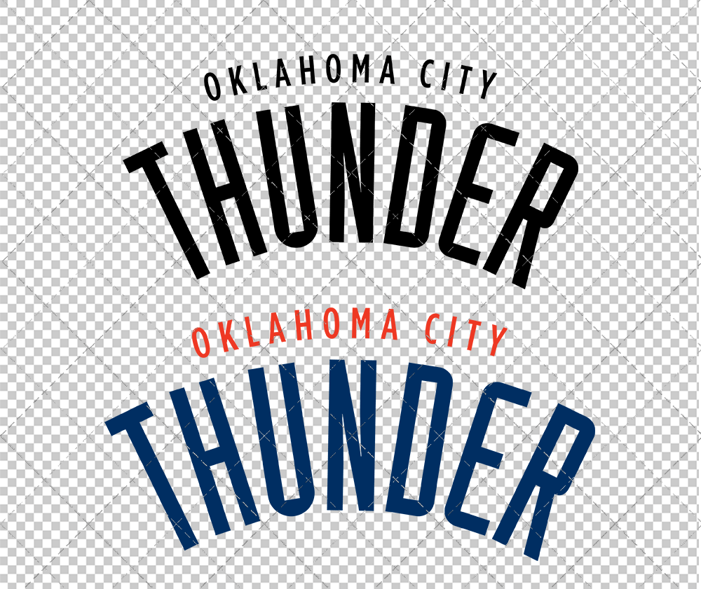 Oklahoma City Thunder Wordmark 2008, Svg, Dxf, Eps, Png - SvgShopArt