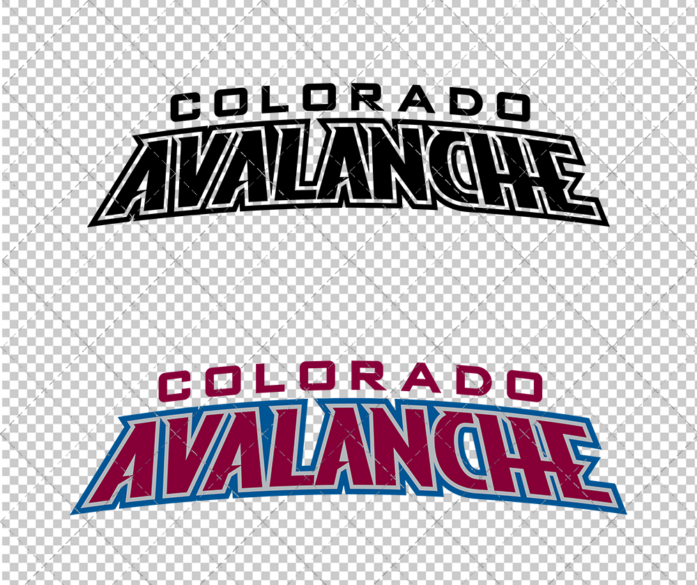 Colorado Avalanche Wordmark 1999, Svg, Dxf, Eps, Png - SvgShopArt