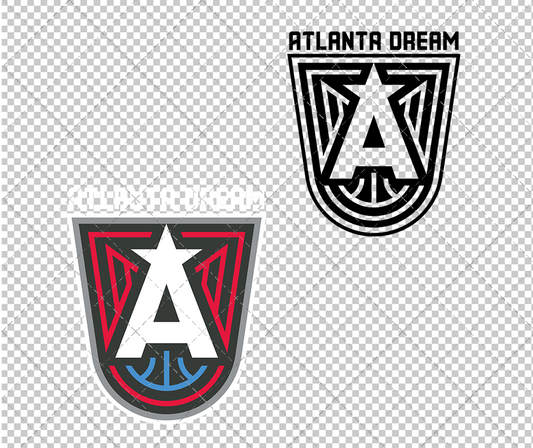 Atlanta Dream Secondary 2022, Svg, Dxf, Eps, Png - SvgShopArt