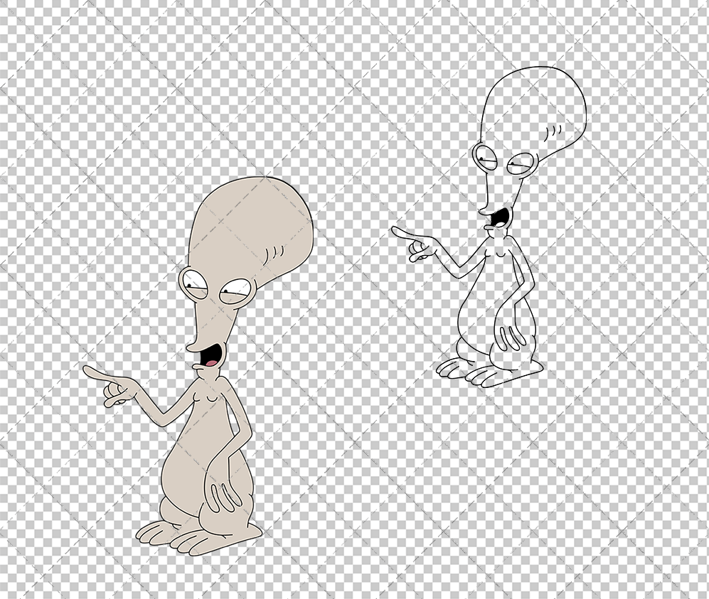 Roger Smith - American Dad, Svg, Dxf, Eps, Png - SvgShopArt
