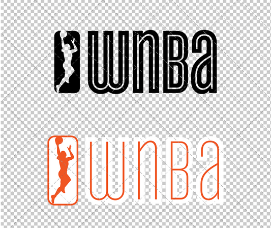 WNBA Logo Wordmark 2013 002, Svg, Dxf, Eps, Png - SvgShopArt