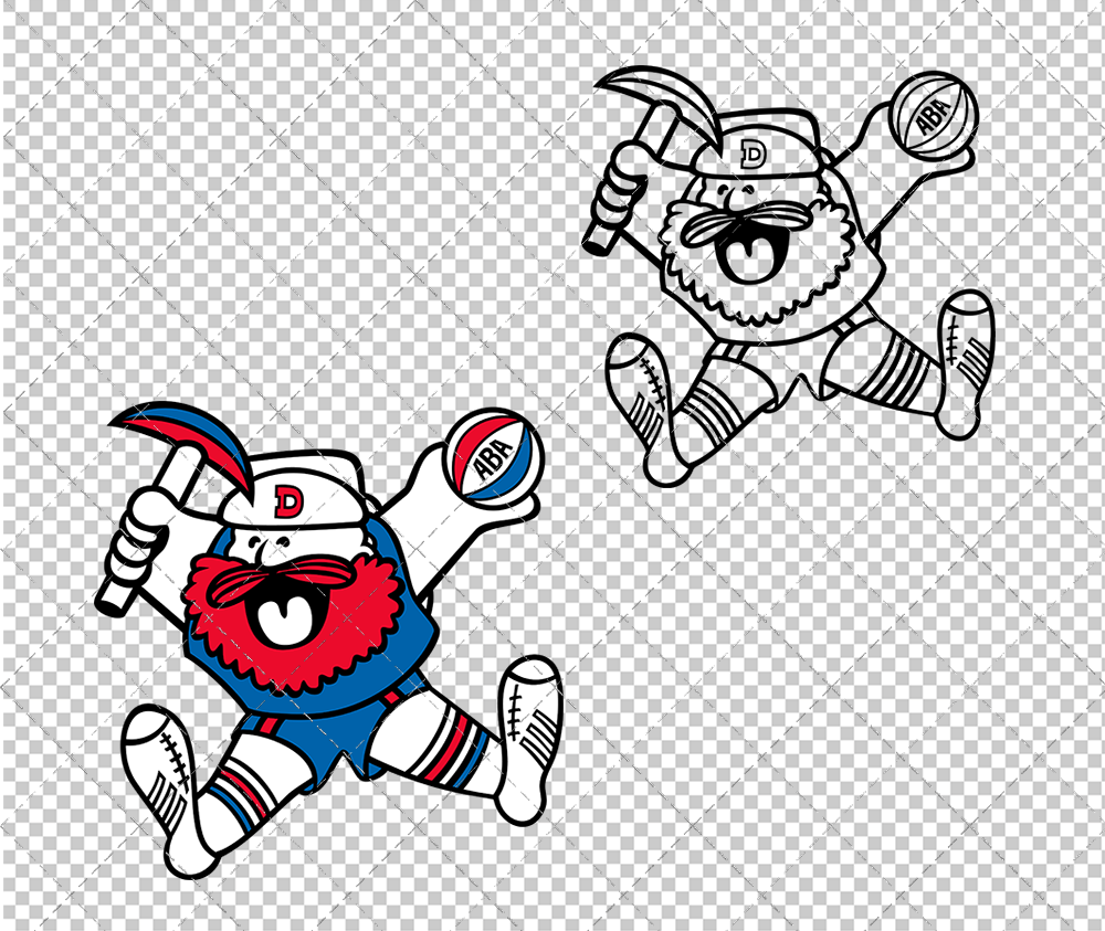 Denver Nuggets 1974, Svg, Dxf, Eps, Png - SvgShopArt