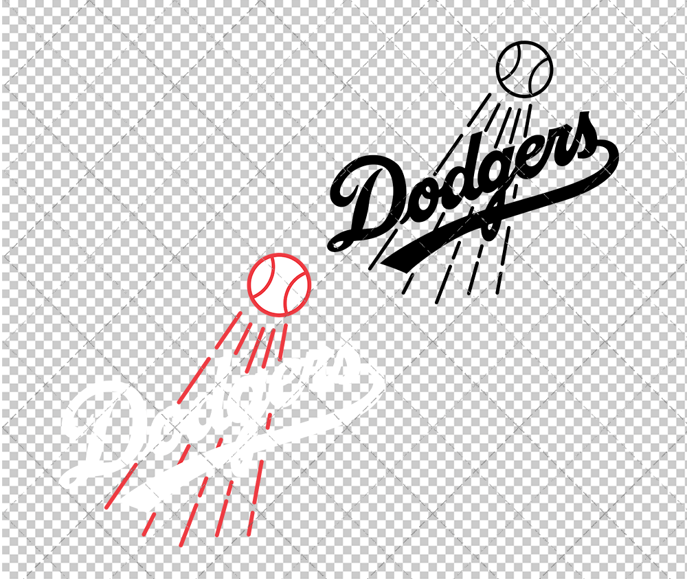 Los Angeles Dodgers Secondary 1972, Svg, Dxf, Eps, Png - SvgShopArt