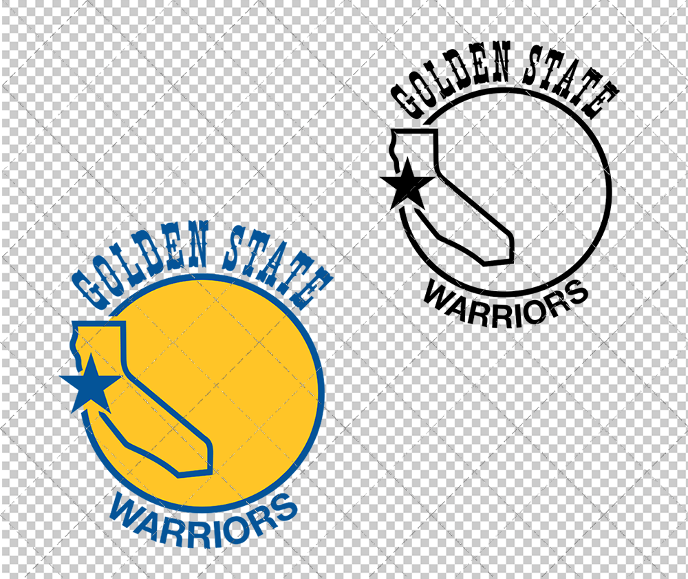Golden State Warriors Secondary 1971, Svg, Dxf, Eps, Png - SvgShopArt