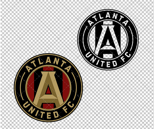 Atlanta United FC 2017, Svg, Dxf, Eps, Png - SvgShopArt