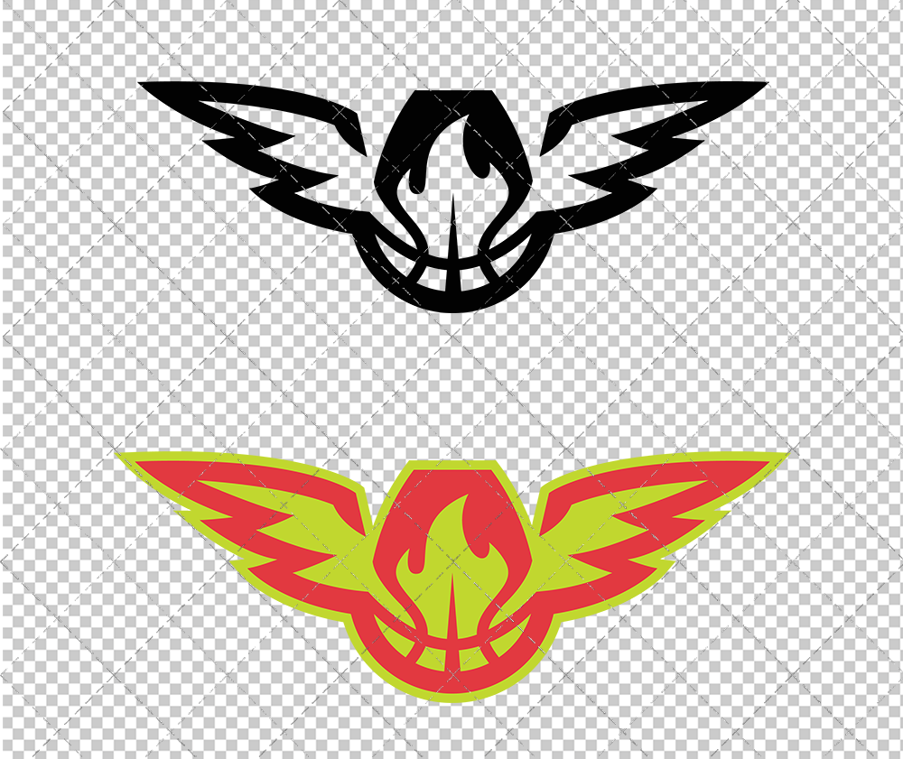 Atlanta Hawks Alternate 2015 004, Svg, Dxf, Eps, Png - SvgShopArt
