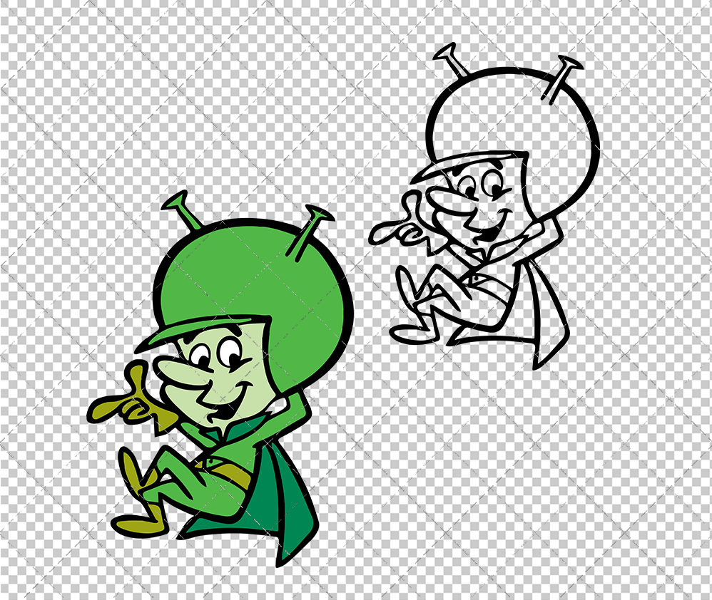 The Great Gazoo - The Flintstone 002, Svg, Dxf, Eps, Png - SvgShopArt