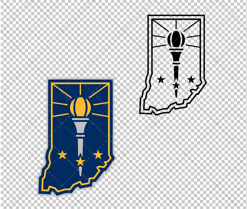 Indiana Pacers Concept 2017 006, Svg, Dxf, Eps, Png - SvgShopArt