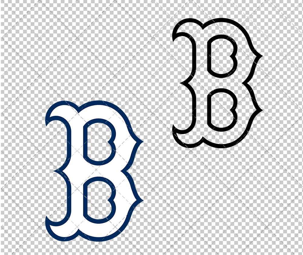 Boston Red Sox Cap 1997 003, Svg, Dxf, Eps, Png - SvgShopArt