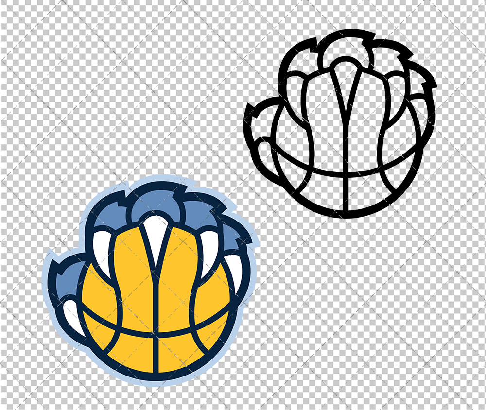 Memphis Grizzlies Alternate 2018 004, Svg, Dxf, Eps, Png - SvgShopArt