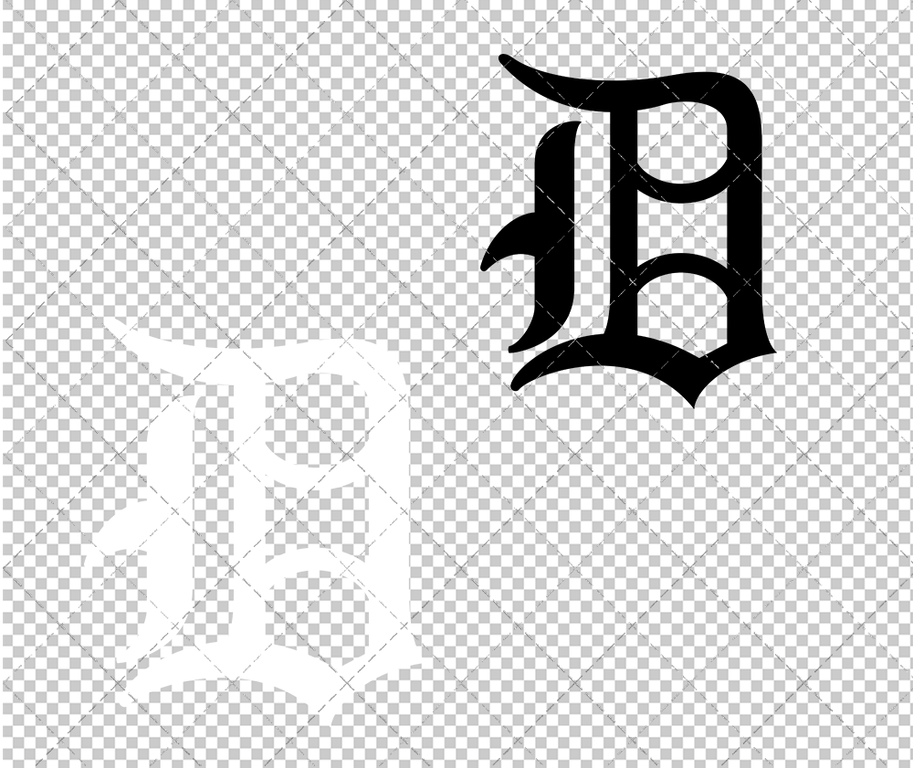 Detroit Tigers Cap 1951, Svg, Dxf, Eps, Png - SvgShopArt