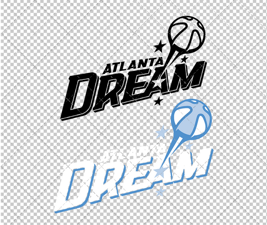 Atlanta Dream Secondary 2008 002, Svg, Dxf, Eps, Png - SvgShopArt