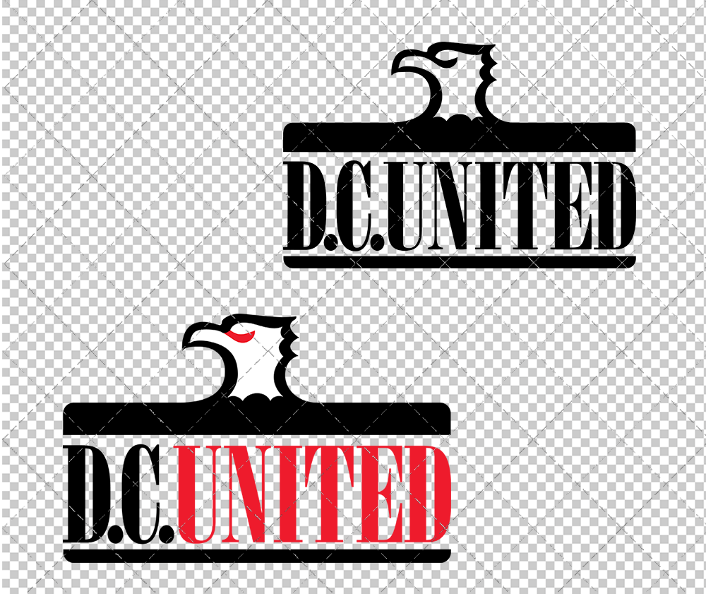 D.C. United Alternate 1998, Svg, Dxf, Eps, Png - SvgShopArt