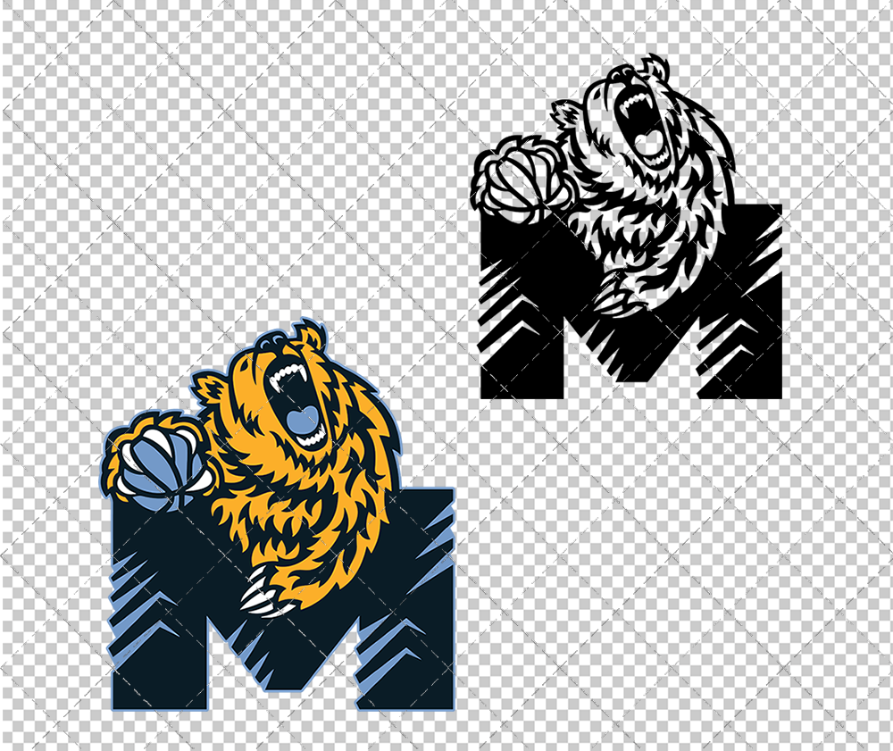 Memphis Grizzlies Concept 2004 005, Svg, Dxf, Eps, Png - SvgShopArt