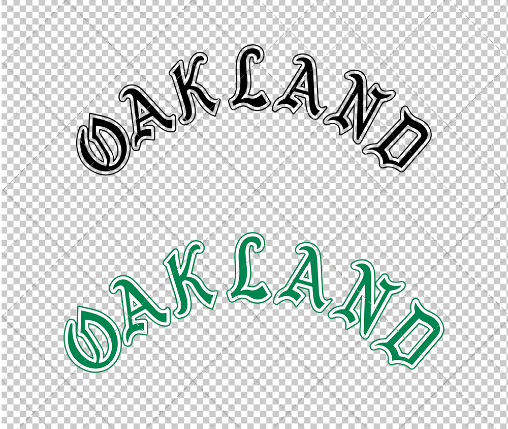 Oakland Athletics Jersey 1968 002, Svg, Dxf, Eps, Png - SvgShopArt