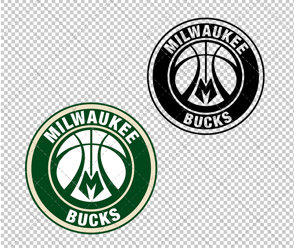 Milwaukee Bucks Circle 2015 003, Svg, Dxf, Eps, Png - SvgShopArt