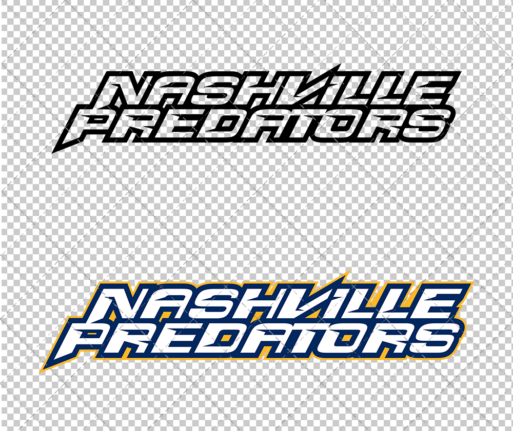 Nashville Predators Wordmark 1998 002, Svg, Dxf, Eps, Png - SvgShopArt
