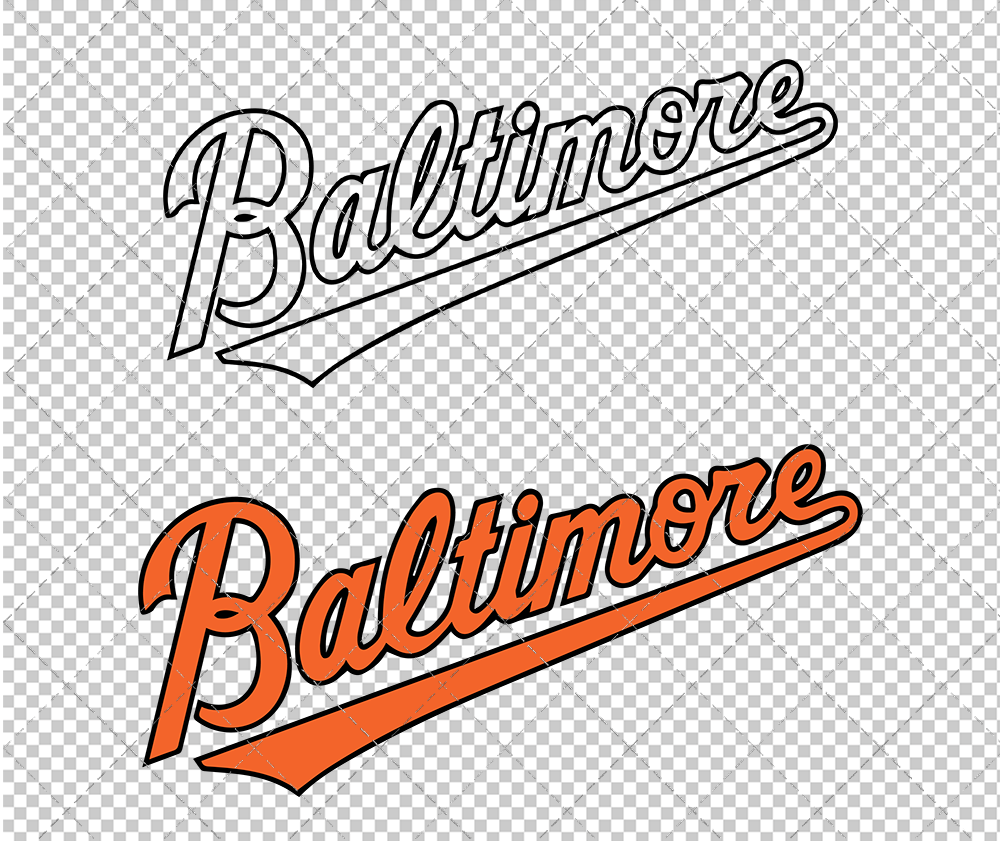 Baltimore Orioles Jersey 2009, Svg, Dxf, Eps, Png - SvgShopArt