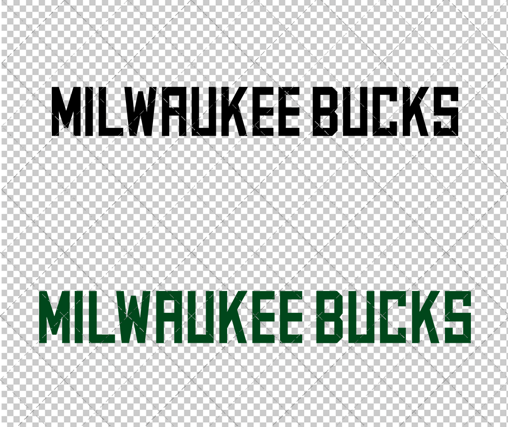 Milwaukee Bucks Wordmark 2015, Svg, Dxf, Eps, Png - SvgShopArt