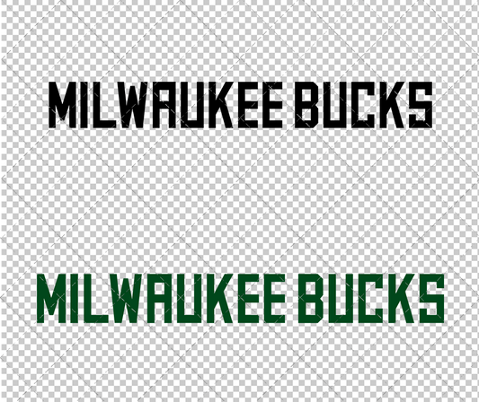 Milwaukee Bucks Wordmark 2015, Svg, Dxf, Eps, Png - SvgShopArt