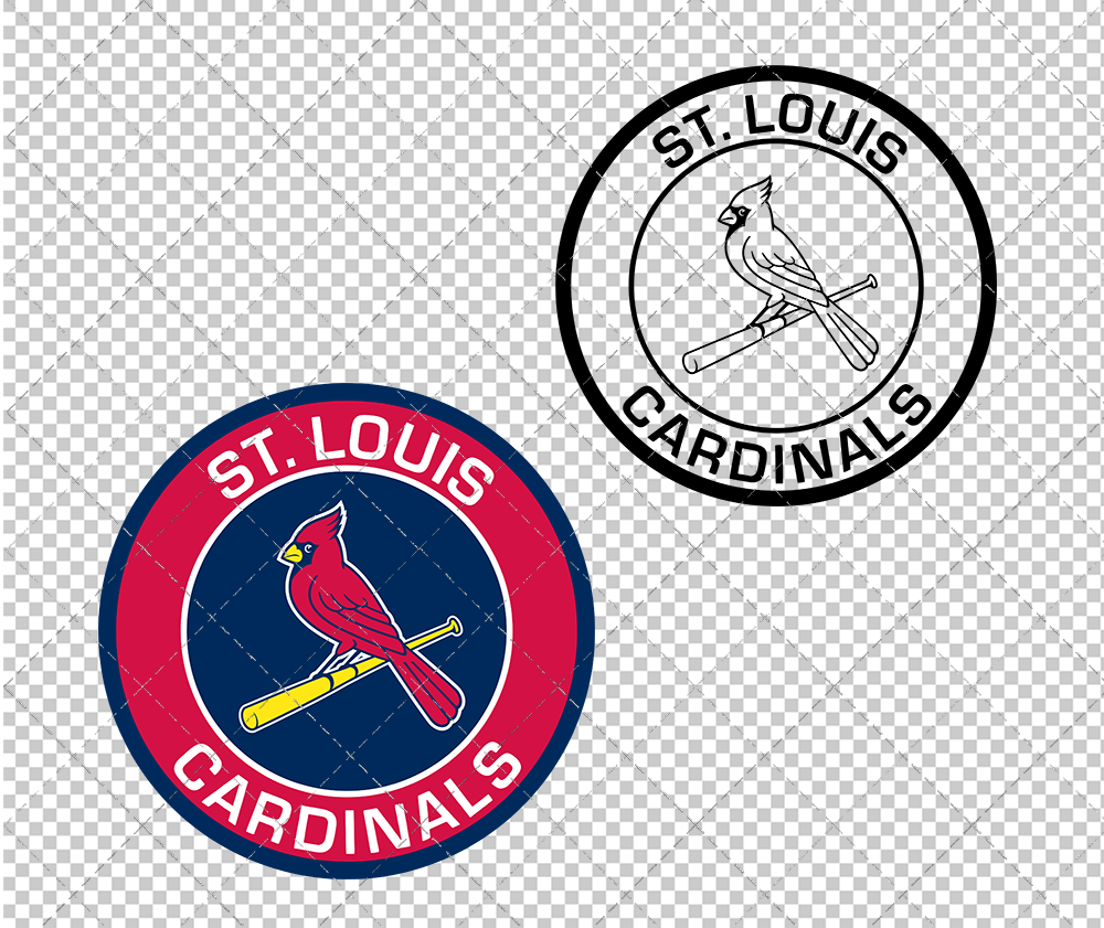 St. Louis Cardinals Circle 1999 002, Svg, Dxf, Eps, Png - SvgShopArt