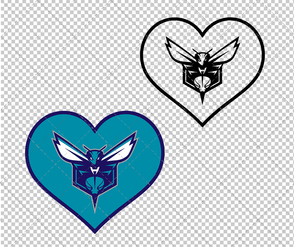 Charlotte Hornets Concept 2014, Svg, Dxf, Eps, Png - SvgShopArt