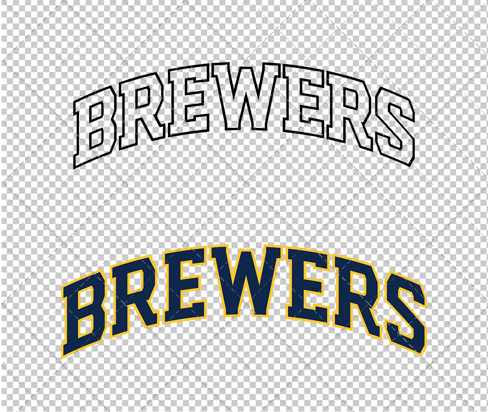 Milwaukee Brewers Wordmark 2020, Svg, Dxf, Eps, Png - SvgShopArt