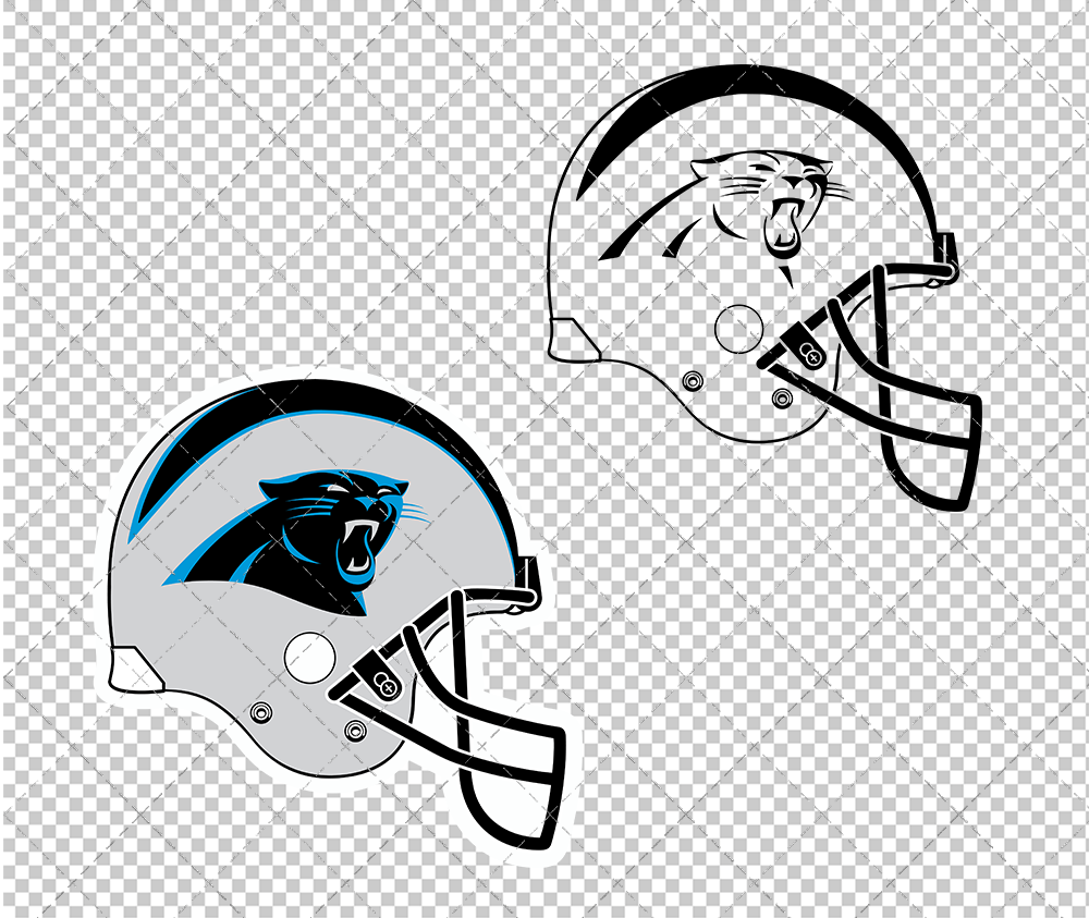 Carolina Panthers Helmet 2012, Svg, Dxf, Eps, Png - SvgShopArt