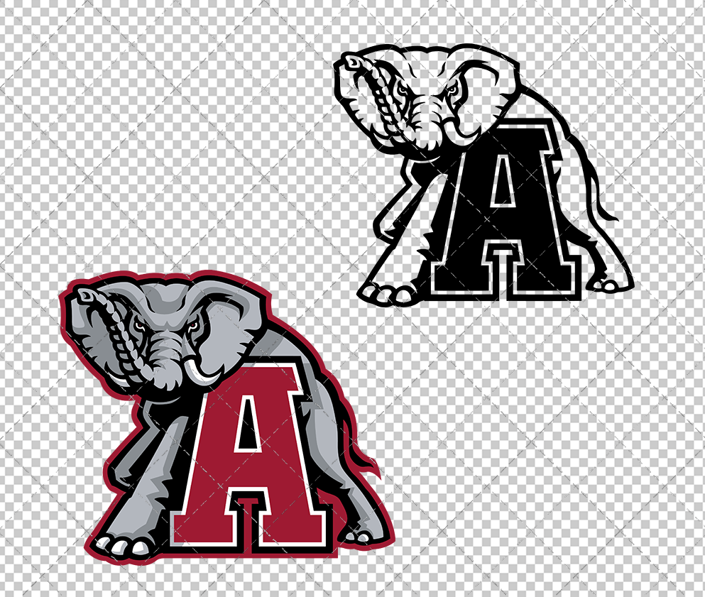 Alabama Crimson Tide Alternate 1998, Svg, Dxf, Eps, Png - SvgShopArt