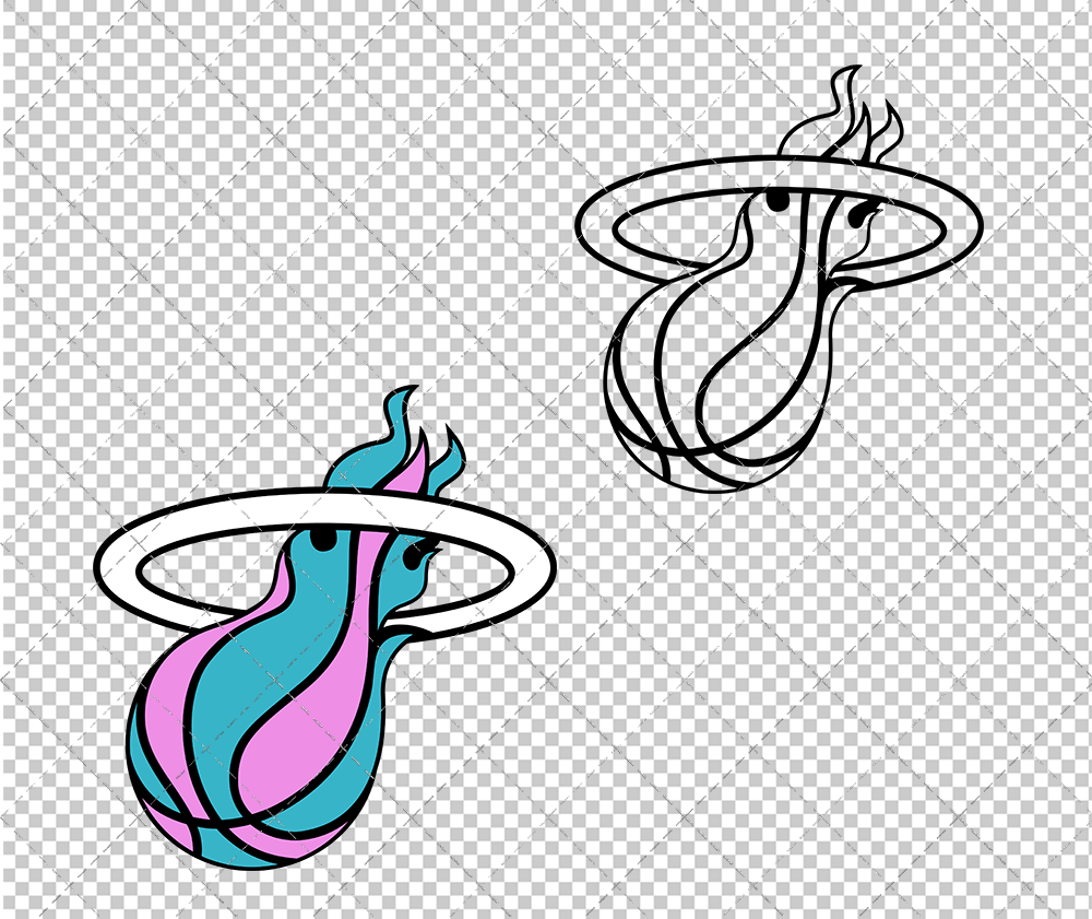 Miami Heat Vice Concept 2017 002, Svg, Dxf, Eps, Png - SvgShopArt