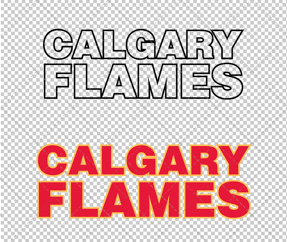Calgary Flames Wordmark 2020, Svg, Dxf, Eps, Png - SvgShopArt