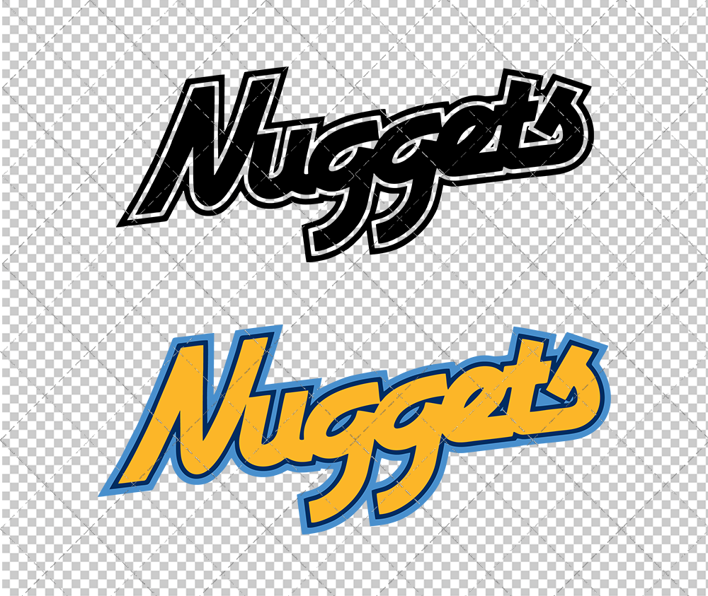 Denver Nuggets Wordmark 2005, Svg, Dxf, Eps, Png - SvgShopArt