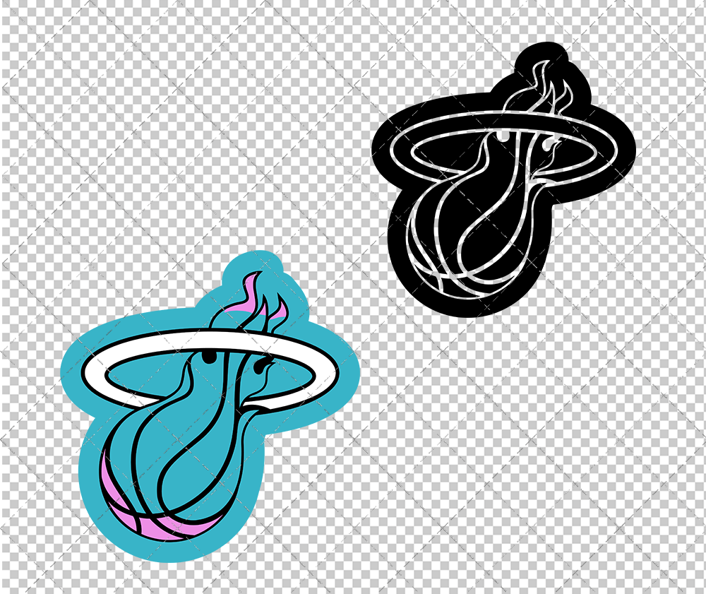 Miami Heat Vice Concept 2017, Svg, Dxf, Eps, Png - SvgShopArt