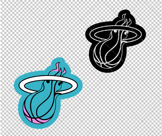 Miami Heat Vice Concept 2017, Svg, Dxf, Eps, Png - SvgShopArt